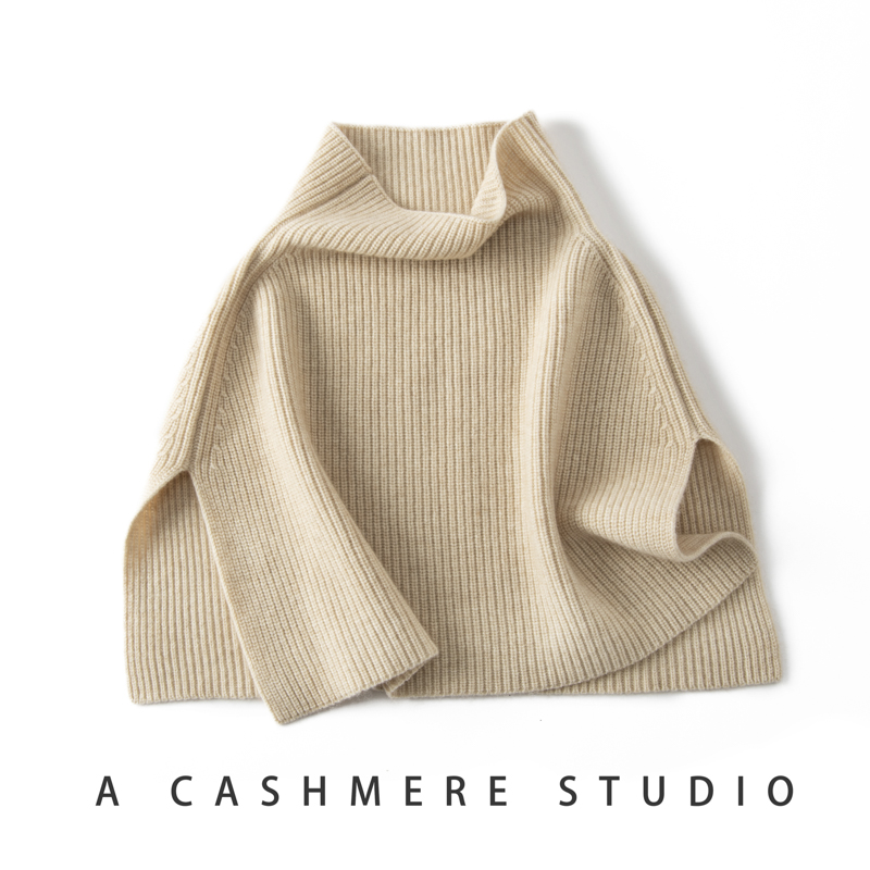 Wool Coat Peacoat - MERRILAMB Pullover Scarf Knitted Cashmere Shawl