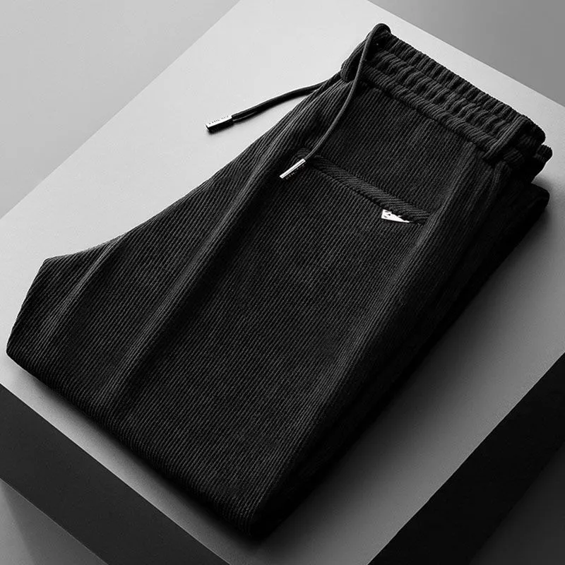 Corduroy Pant Warm - Męskie spodnie z elastycznym pasem, wykonane