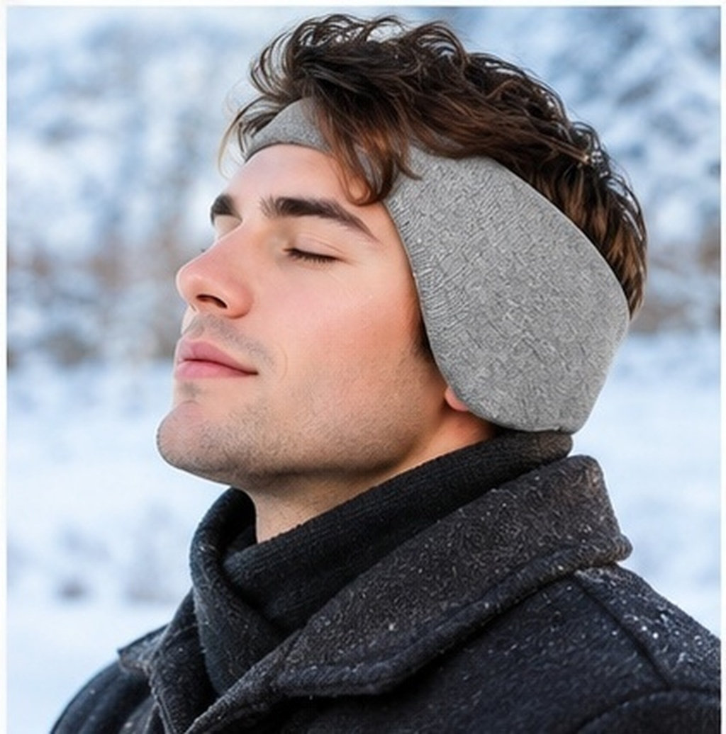 Fleece Ear Warmer Band - 2 sztuki – nauszniki do spania,