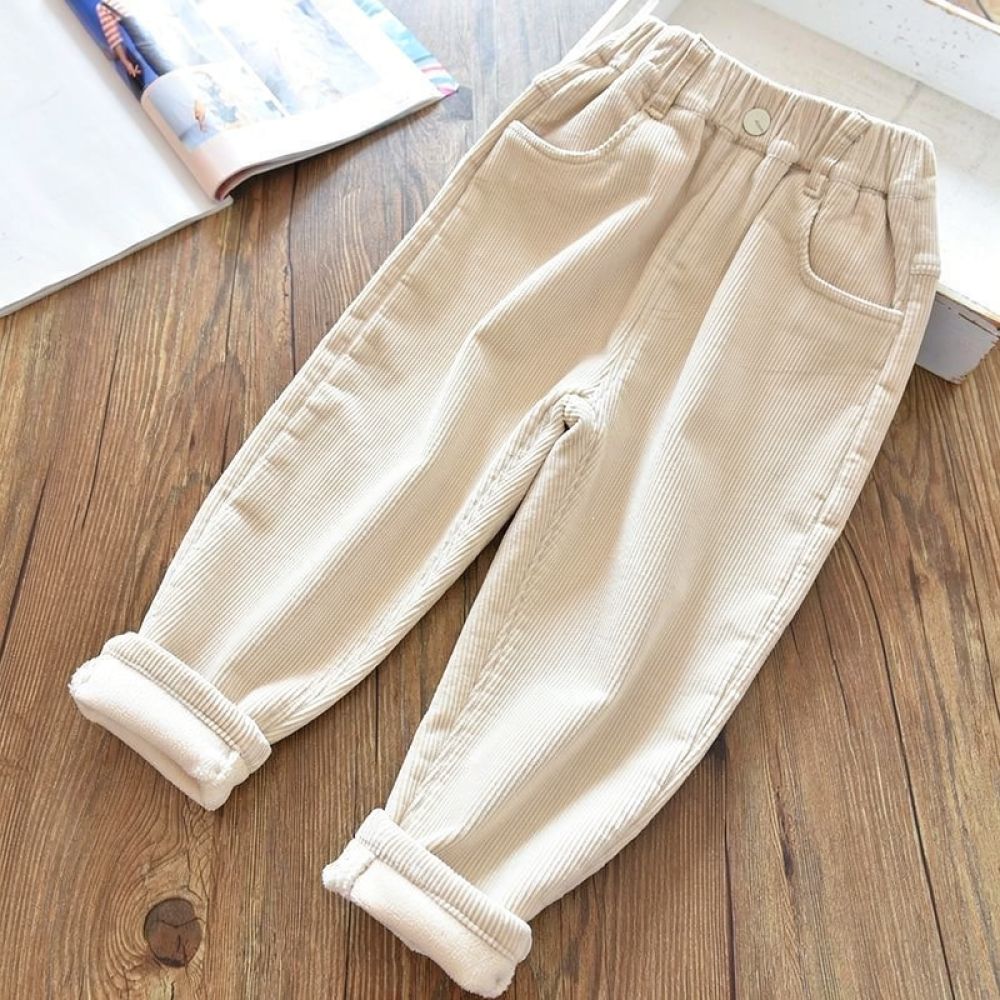 Dziecięce spodnie z podszewką  – Corduroy Pant Warm recenzja i cena